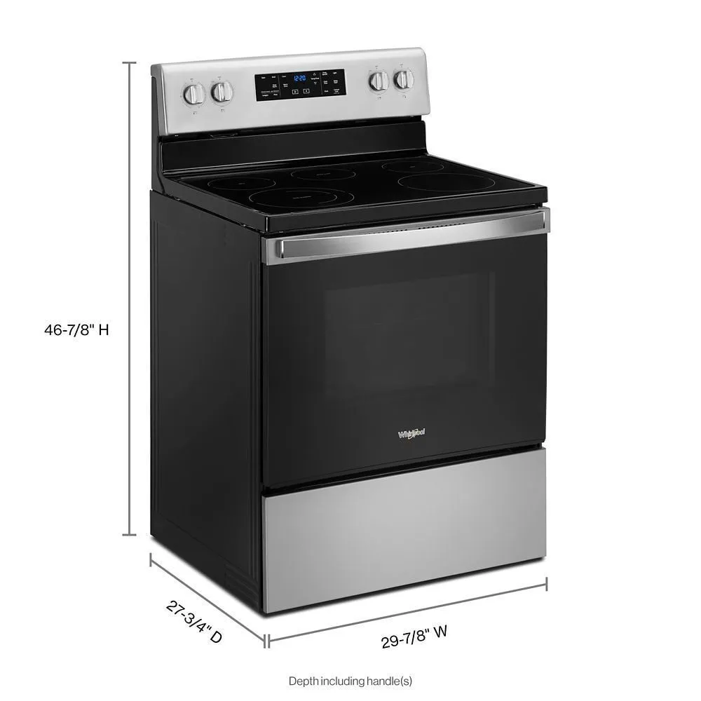 Whirlpool WFE525S0JZ 5.3 Cu. Ft. Whirlpool Electric Range With Frozen Bake Technology