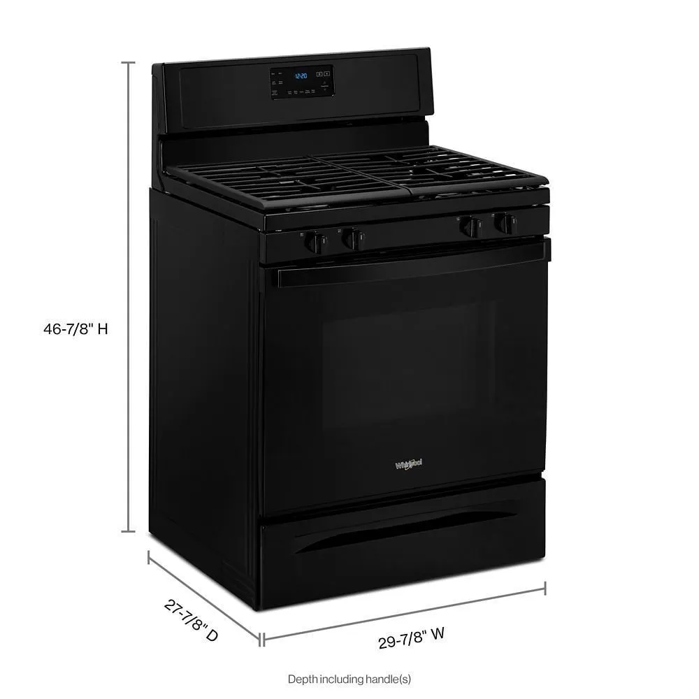 Whirlpool WFG515S0JB 5.0 Cu. Ft. Whirlpool Gas Range With Speedheat Burner