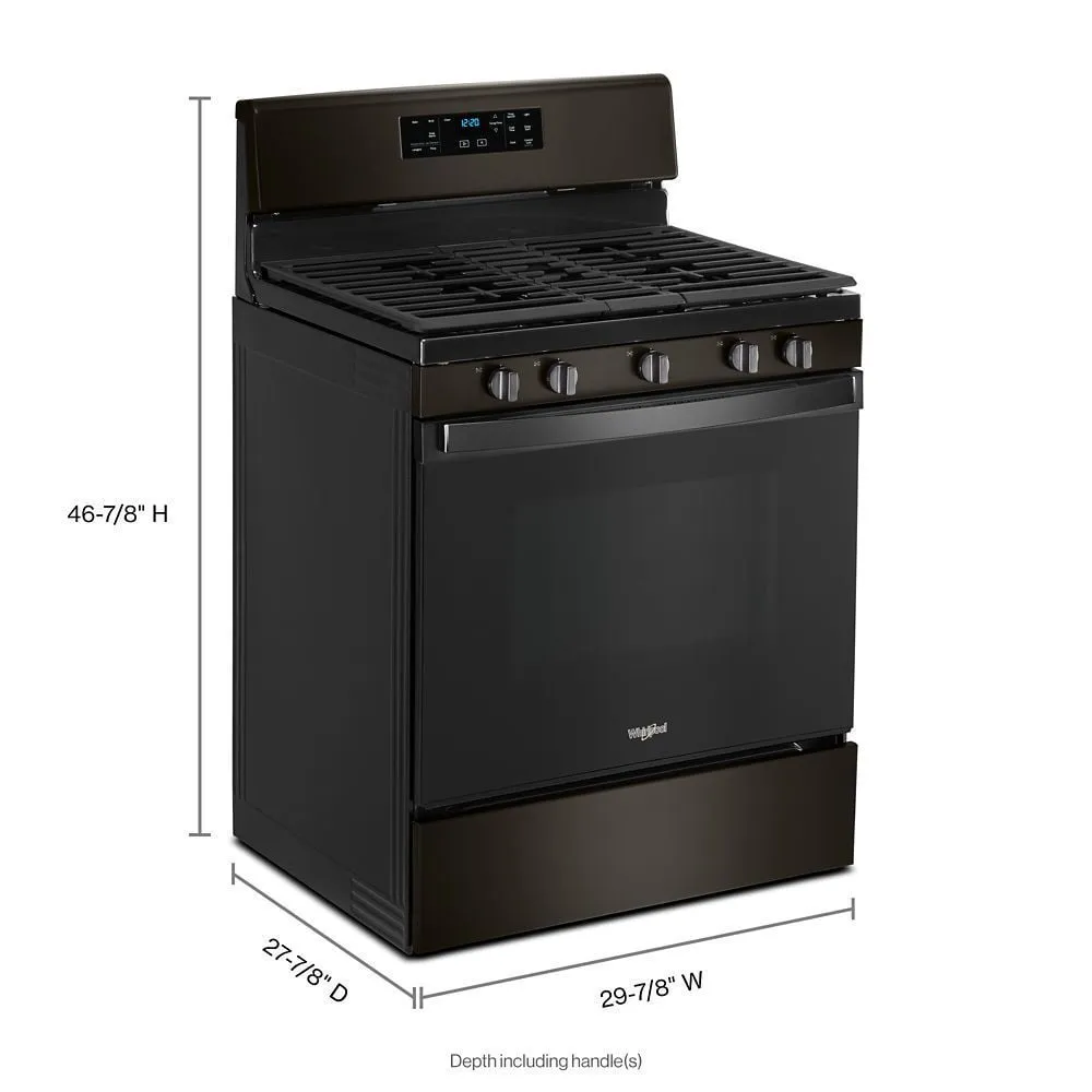Whirlpool WFG525S0JV 5.0 Cu. Ft. Whirlpool Gas Range With Center Oval Burner