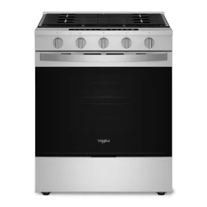 Whirlpool WSGS7530RZ 30-Inch Smart Slide In Gas Range With Air Cooking Technology, No Preheat Air Fry, Wipeclean&#8482; Coating, Steam/Self Clean And High Speed Preheat