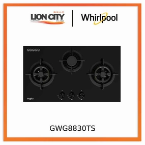 Whirlpool GWG8830TS 88cm 3-Burners Gas Hob (Town Gas)