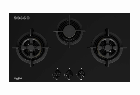 Whirlpool GWG8830TS 88cm 3-Burners Gas Hob (Town Gas)
