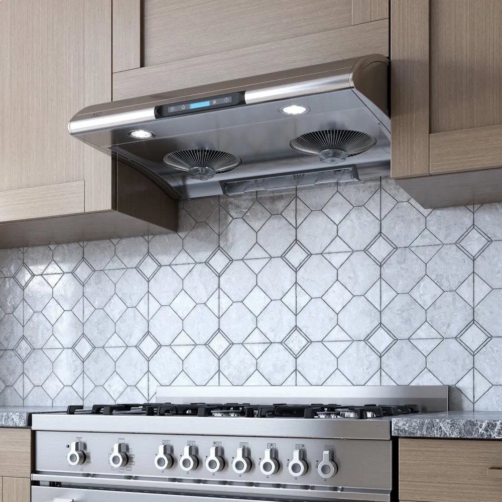Xo Appliance XOA36W 550 Cfm 36" Filterless Under Cabinet Range Hood White