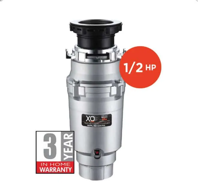 Xo Appliance XOD12BUILDER 1/2 Hp Twist Lock Mount, Continuous Feed Disposal