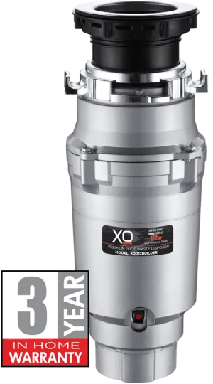 Xo Appliance XOD12BUILDER 1/2 Hp Twist Lock Mount, Continuous Feed Disposal