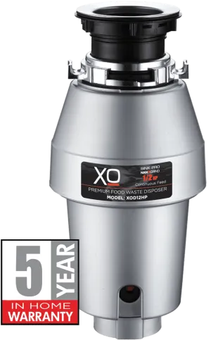 Xo Appliance XOD12HP 1/2 Hp Twist Lock Mount, Continuous Feed Disposal