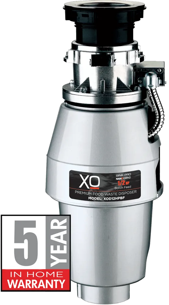 Xo Appliance XOD12HPBF 1/2 Hp Twist Lock Mount, Batch Feed Disposal
