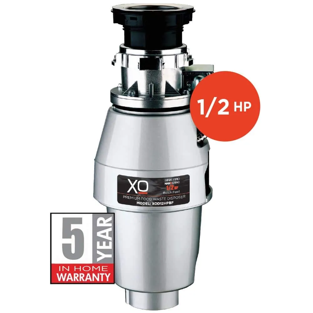 Xo Appliance XOD12HPBF 1/2 Hp Twist Lock Mount, Batch Feed Disposal