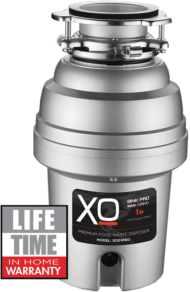 Xo Appliance XOD1PRO 1 Hp Pro 3 Bolt Mount, Continuous Feed Disposal