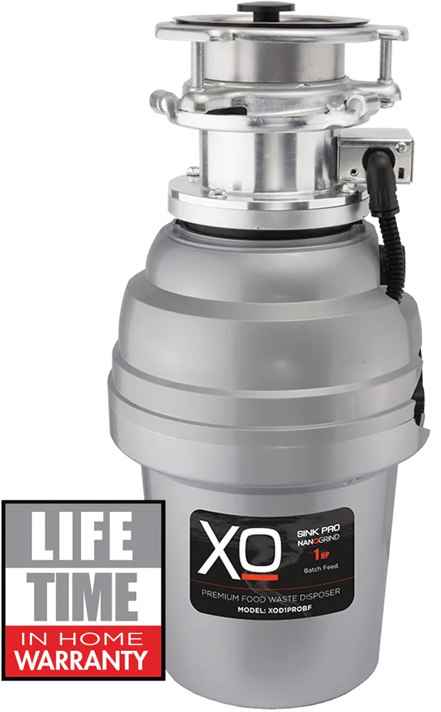 Xo Appliance XOD1PROBF 1 Hp Pro 3 Bolt Mount, Batch Feed Disposal