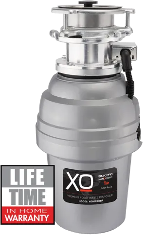 Xo Appliance XOD1PROBF 1 Hp Pro 3 Bolt Mount, Batch Feed Disposal