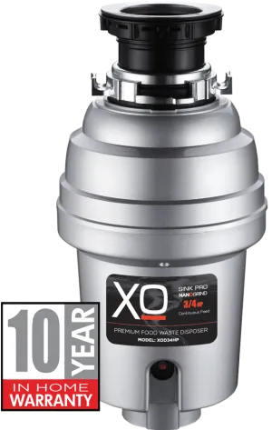 Xo Appliance XOD34HP 3/4 Hp Twist Lock Mount, Continuous Feed Disposal