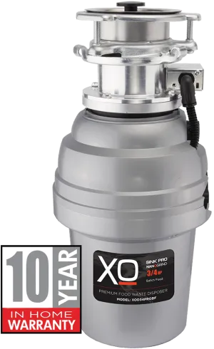 Xo Appliance XOD34PROBF 3/4 Hp Pro 3 Bolt Mount, Batch Feed Disposal
