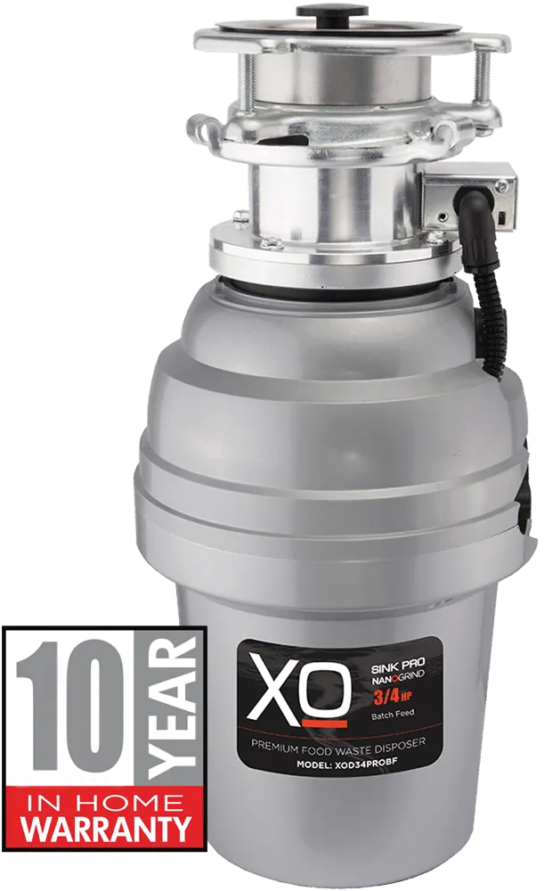 Xo Appliance XOD34PROBF 3/4 Hp Pro 3 Bolt Mount, Batch Feed Disposal