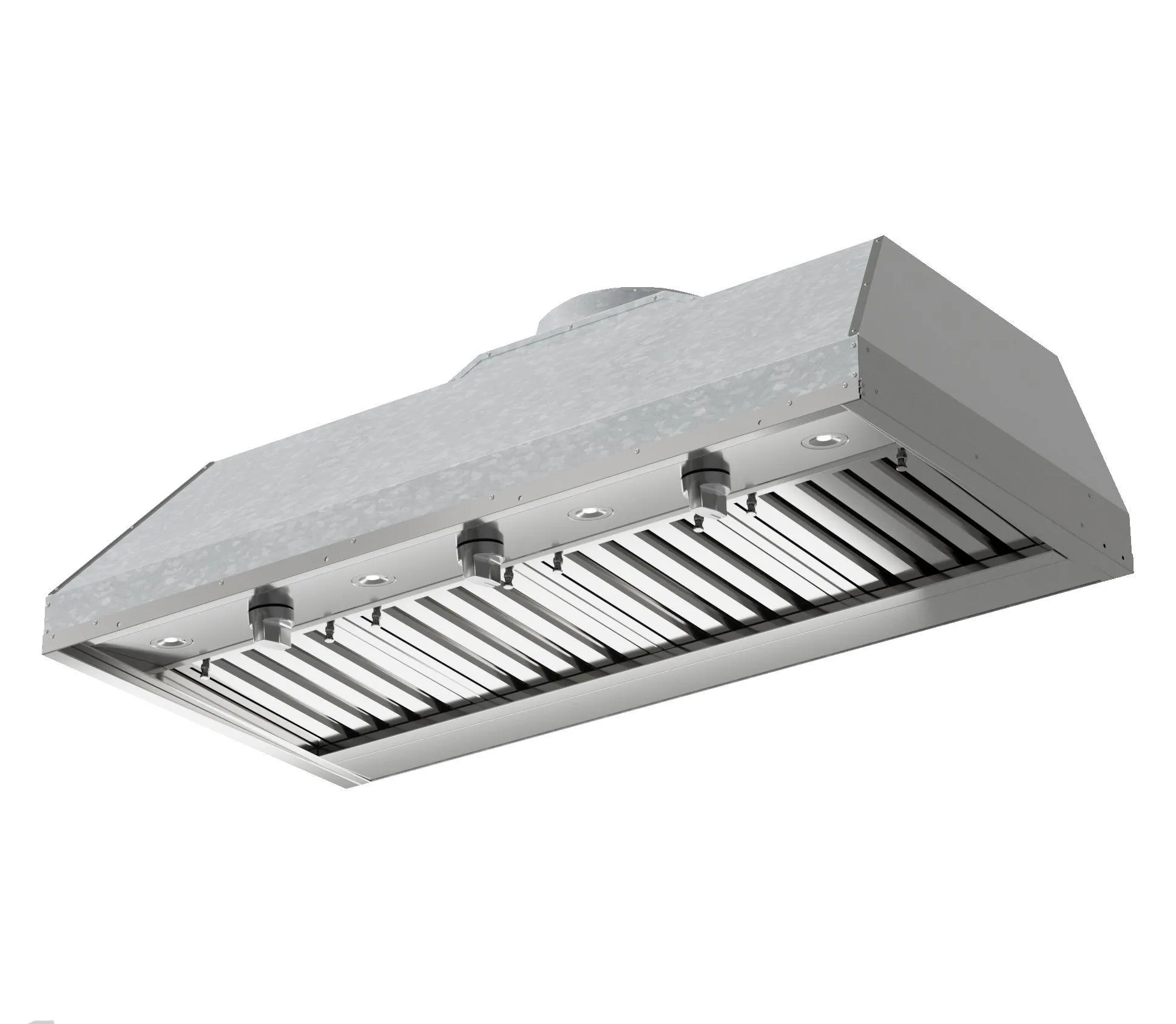 Xo Appliance XOGVIL48S Outdoor Custom Insert For A 48" Wide Custom Hood, 1200 Cfm, Led Lights, Pro Baffle Filters