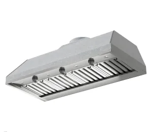 Xo Appliance XOGVIL48S Outdoor Custom Insert For A 48" Wide Custom Hood, 1200 Cfm, Led Lights, Pro Baffle Filters