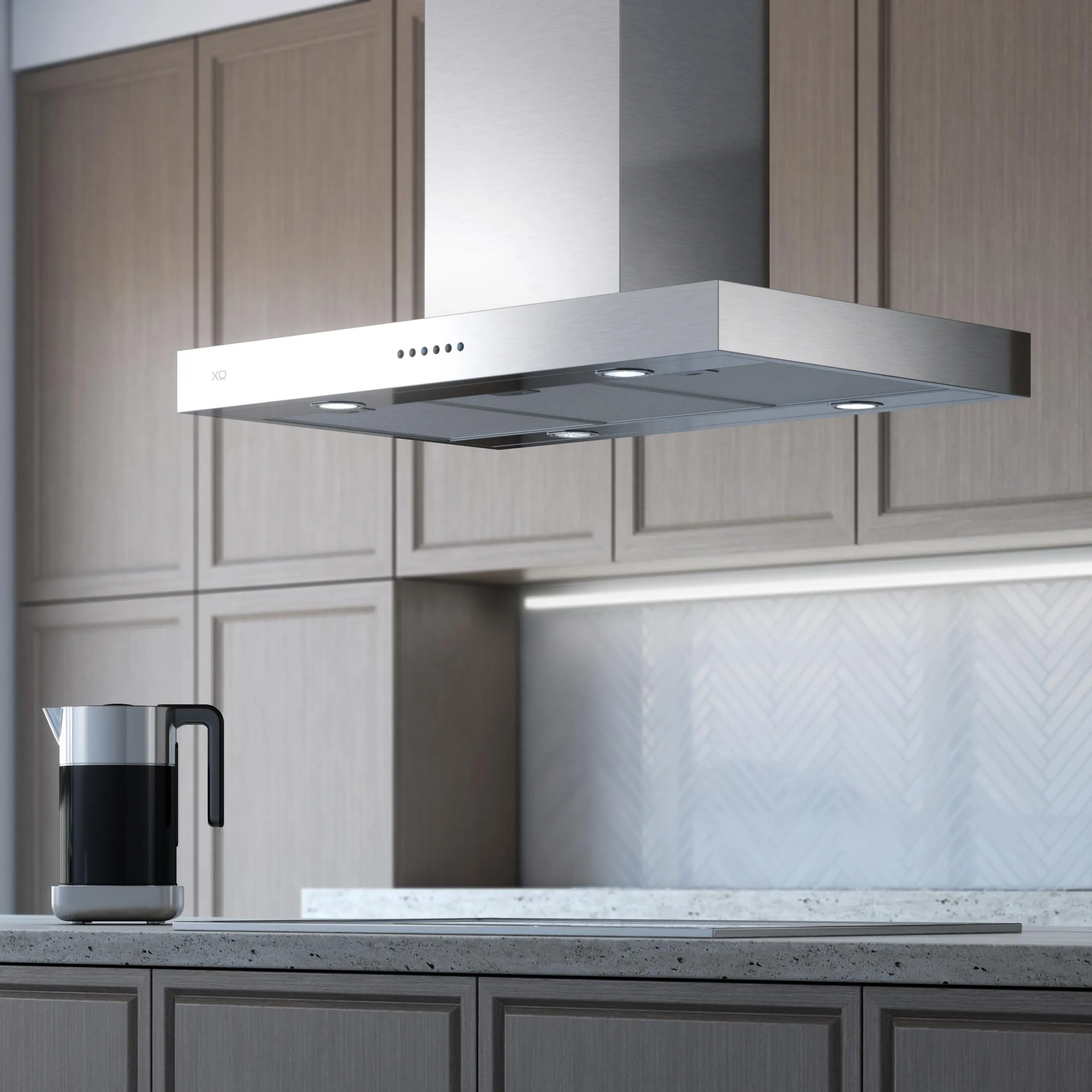Xo Appliance XORI48SC New! 48In Ccc 600/395 Cfm Low Profile Island Hood Ss