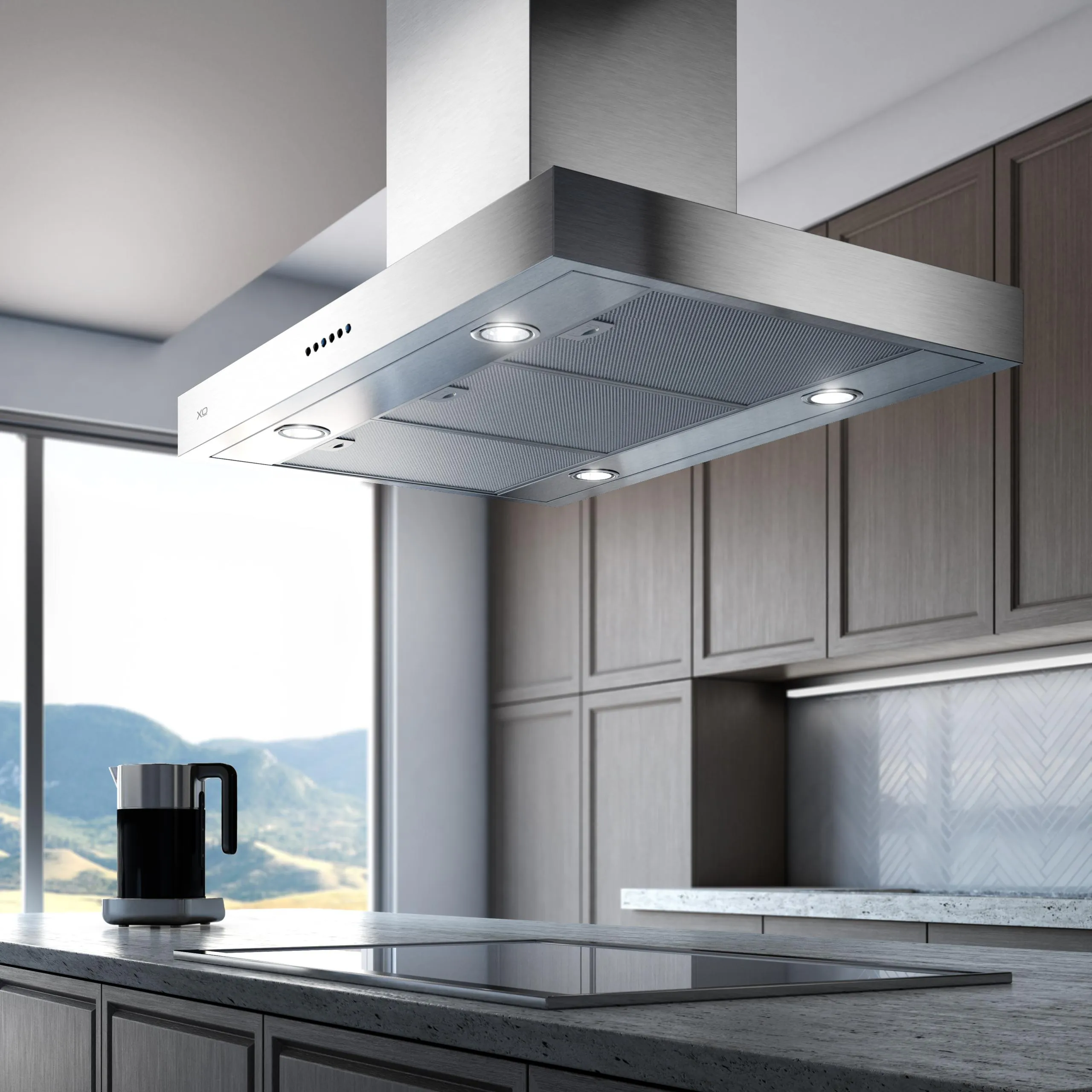 Xo Appliance XORI48SC New! 48In Ccc 600/395 Cfm Low Profile Island Hood Ss