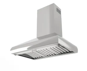 Xo Appliance XOVW36SC 36In Pro Wall Chimney Hood Ss Rounded Lip 600/395 Cfm