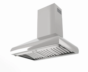 Xo Appliance XOVW48SC 48In Pro Wall Chimney Hood Ss Rounded Lip 600/395 Cfm