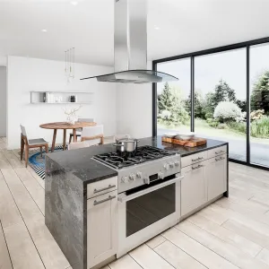 Zephyr BMLE30BG Brisas Curved Canopy Island