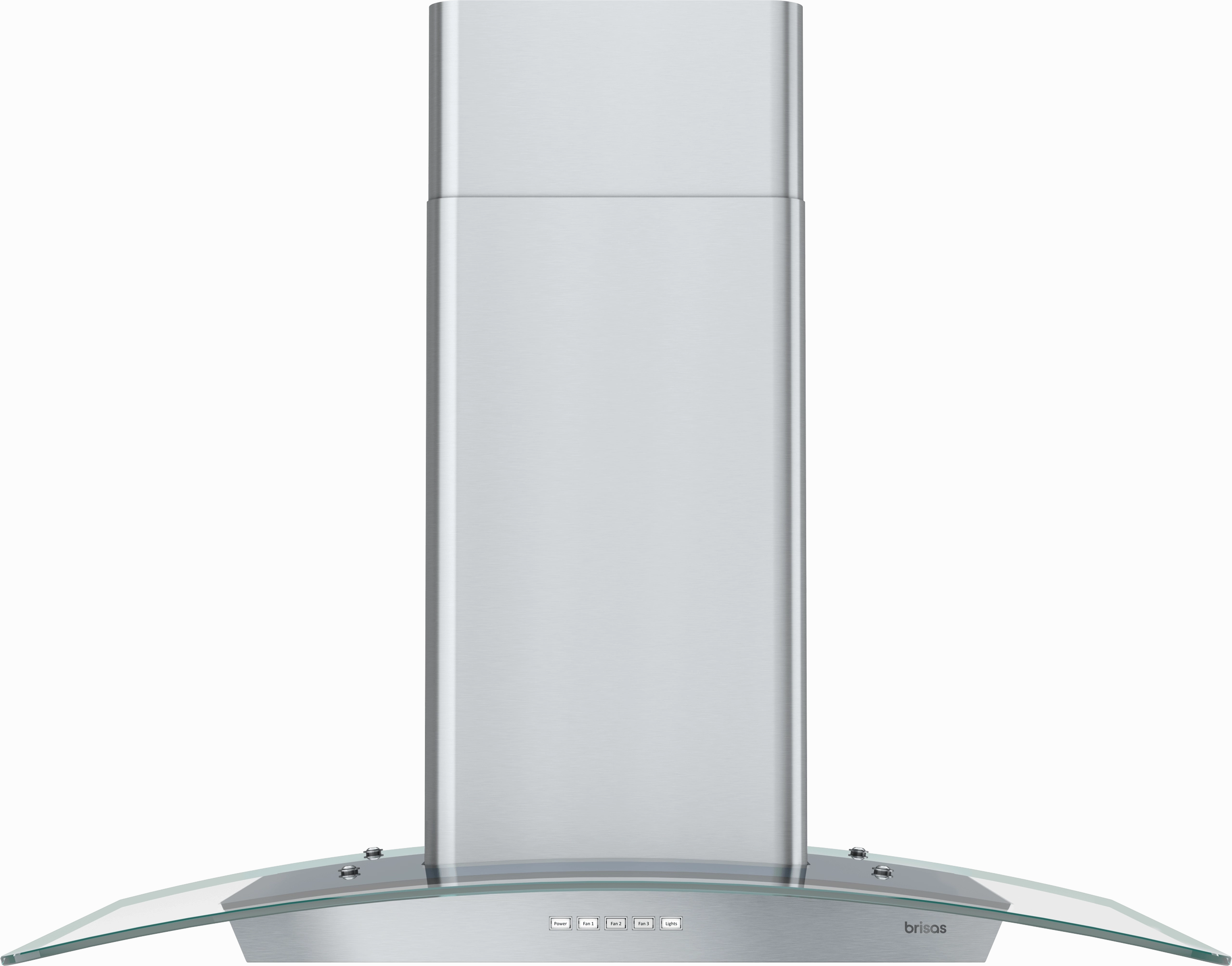 Zephyr BMLE30CG Brisas Curved Glass Island, 30" G, Act, Led