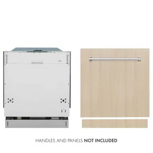 ZLINE 24 in. Panel Ready Top Control Built-In Dishwasher with Stainless Steel Tub, 52dBa (DW7713-24)