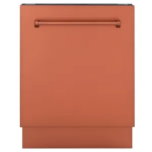ZLINE 24 in. Tallac Series 3rd Rack Tall Tub Dishwasher in Copper with Stainless Steel Tub, 51dBa (DWV-C-24)