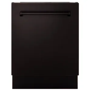 ZLINE 24 in. Tallac Series 3rd Rack Tall Tub Dishwasher in Oil Rubbed Bronze with Stainless Steel Tub, 51dBa (DWV-ORB-24)