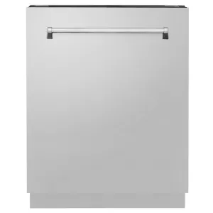 ZLINE 24 in. Tallac Series 3rd Rack Tall Tub Dishwasher in Stainless Steel, 51dBa (DWV-304-24)