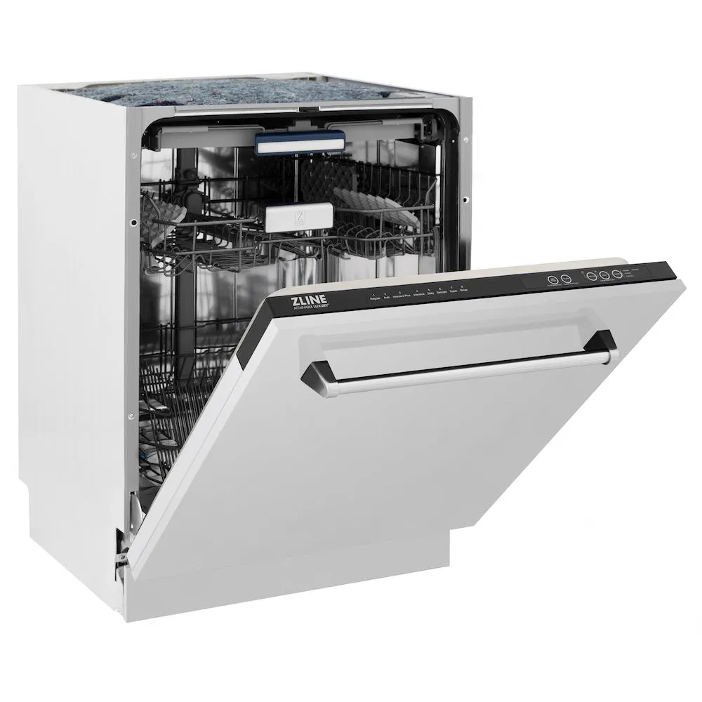 ZLINE 24 in. Tallac Series 3rd Rack Tall Tub Dishwasher in Stainless Steel, 51dBa (DWV-304-24)