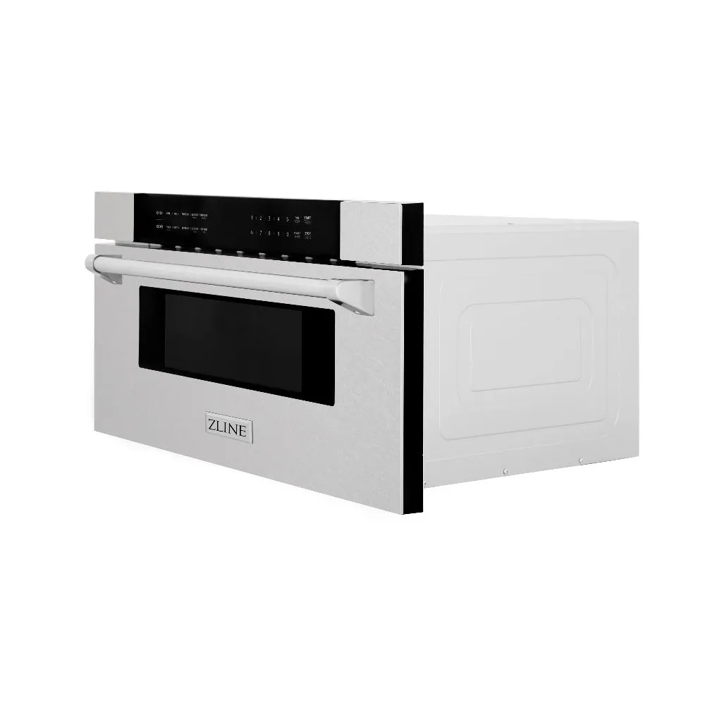 ZLINE 30 in 1.2 cu. ft. Built-in Microwave Drawer in Satin Stainless Steel (MWD-30-SS)