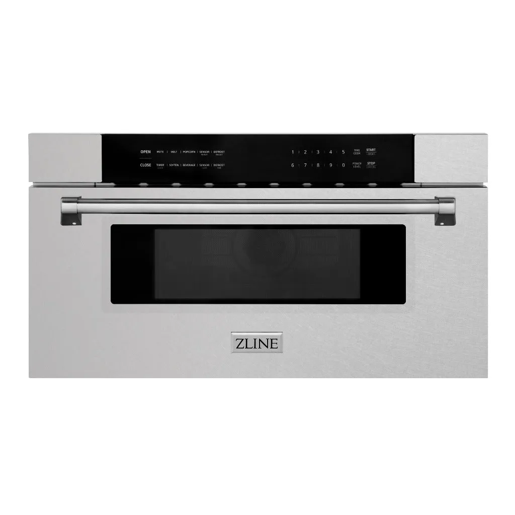 ZLINE 30 in 1.2 cu. ft. Built-in Microwave Drawer in Satin Stainless Steel (MWD-30-SS)