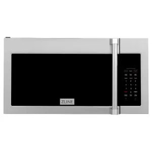 ZLINE 30 in. 1.5 cu. ft. Over-The-Range Convection Microwave Oven in Satin Stainless Steel with Traditional Handle and Sensor Cooking (MWO-OTR-H-30-SS)
