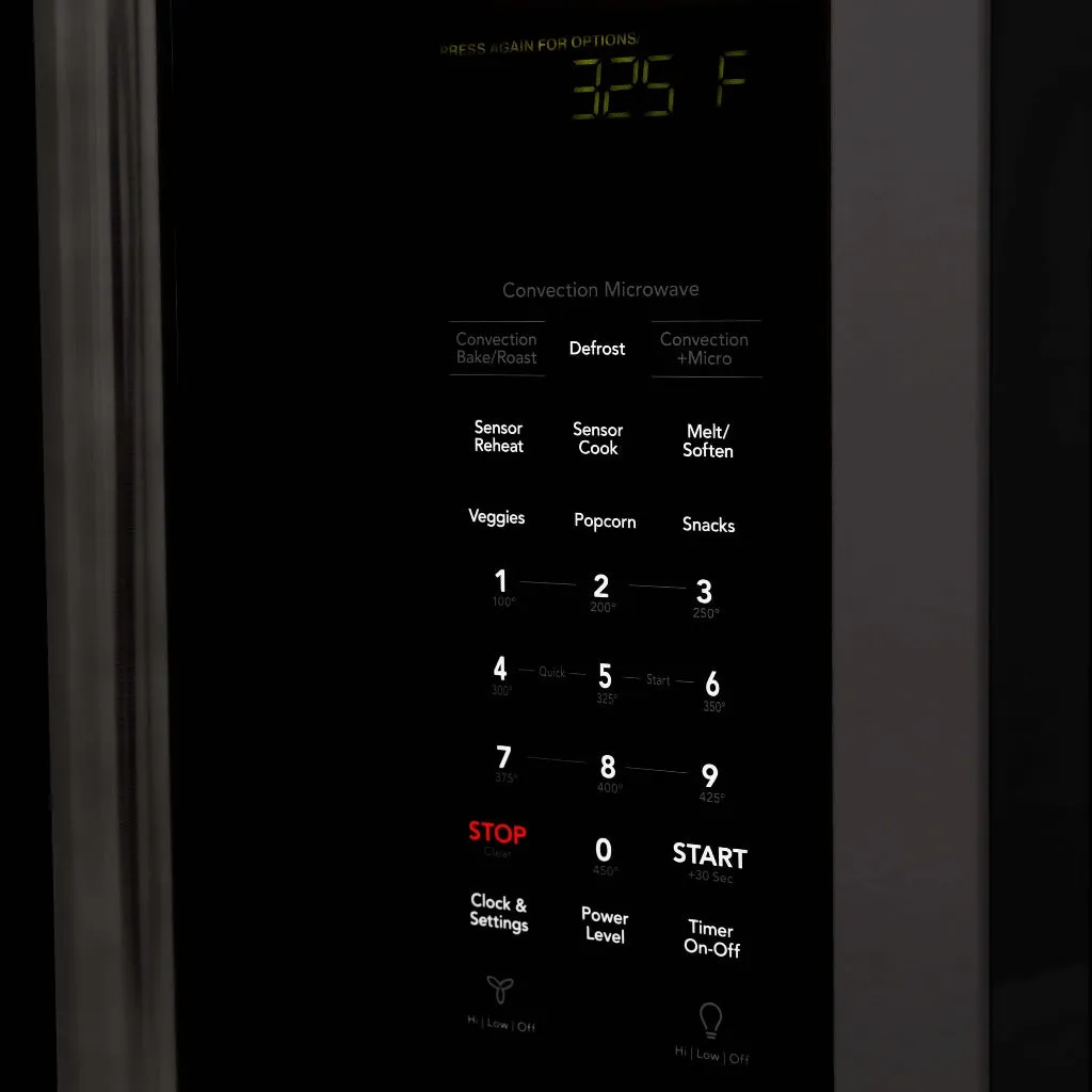 ZLINE 30 in. Black Stainless Steel Over the Range Convection Microwave Oven with Traditional Handle (MWO-OTR-H-30-BS)