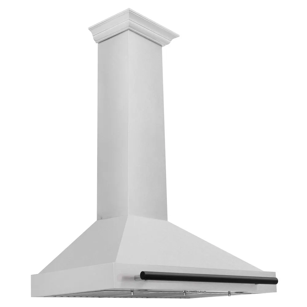 ZLINE Autograph Edition 36 in. Convertible Satin Stainless Steel Wall Mount Range Hood with Accent Handle (KB4SNZ-36)