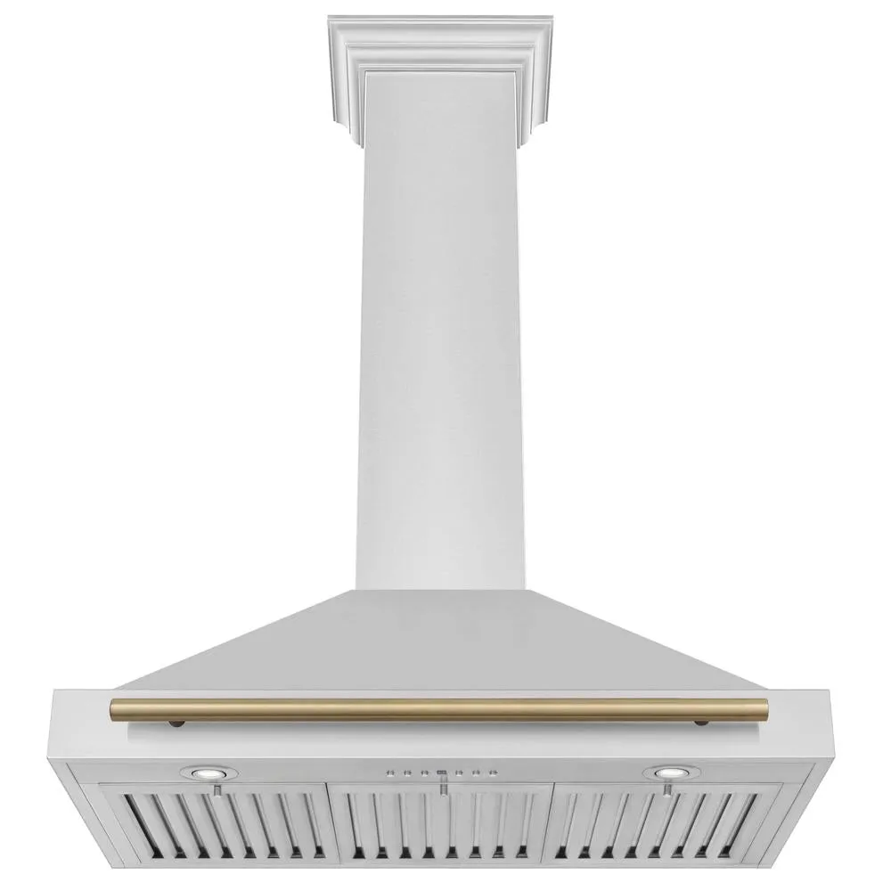 ZLINE Autograph Edition 36 in. Convertible Stainless Steel Range Hood with Stainless Steel Shell and Accents (KB4STZ-36)