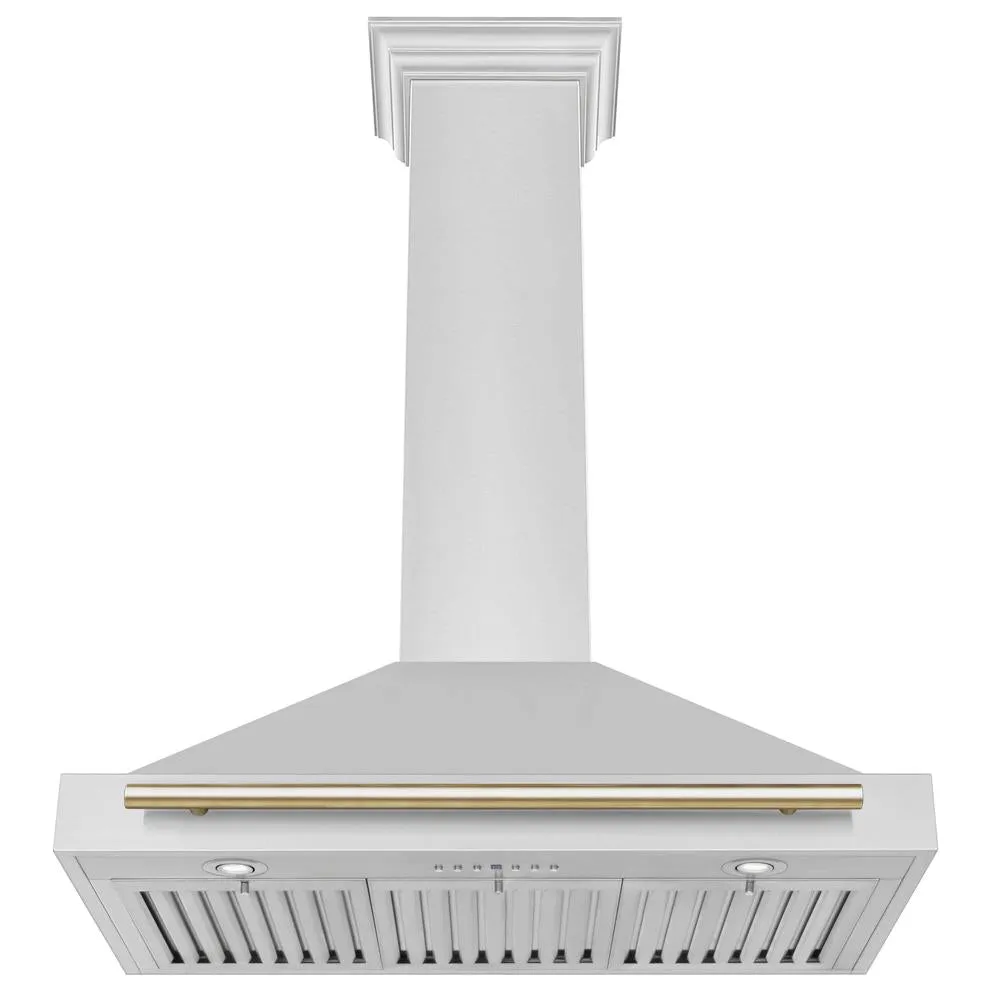 ZLINE Autograph Edition 36 in. Convertible Stainless Steel Range Hood with Stainless Steel Shell and Accents (KB4STZ-36)