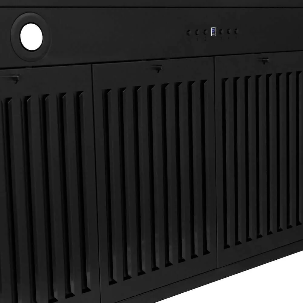 ZLINE Autograph Edition 48 in. Black Stainless Steel Wall Mount Range Hood With Accent Handle (BSKB4Z-48)