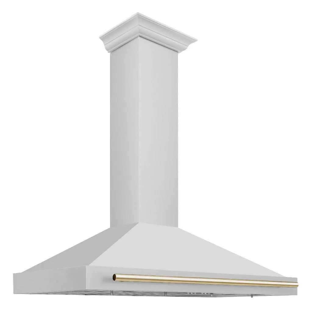 ZLINE Autograph Edition 48 in. Convertible Stainless Steel Range Hood with Stainless Steel Shell and Accents (KB4STZ-48)