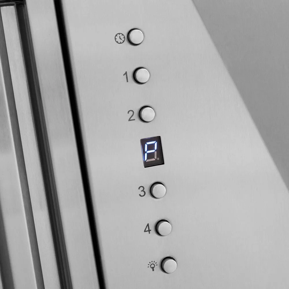 ZLINE Autograph Edition 48 in. Satin Stainless Steel Wall Mount Range Hood with Accent Handle (8654SNZ-48)