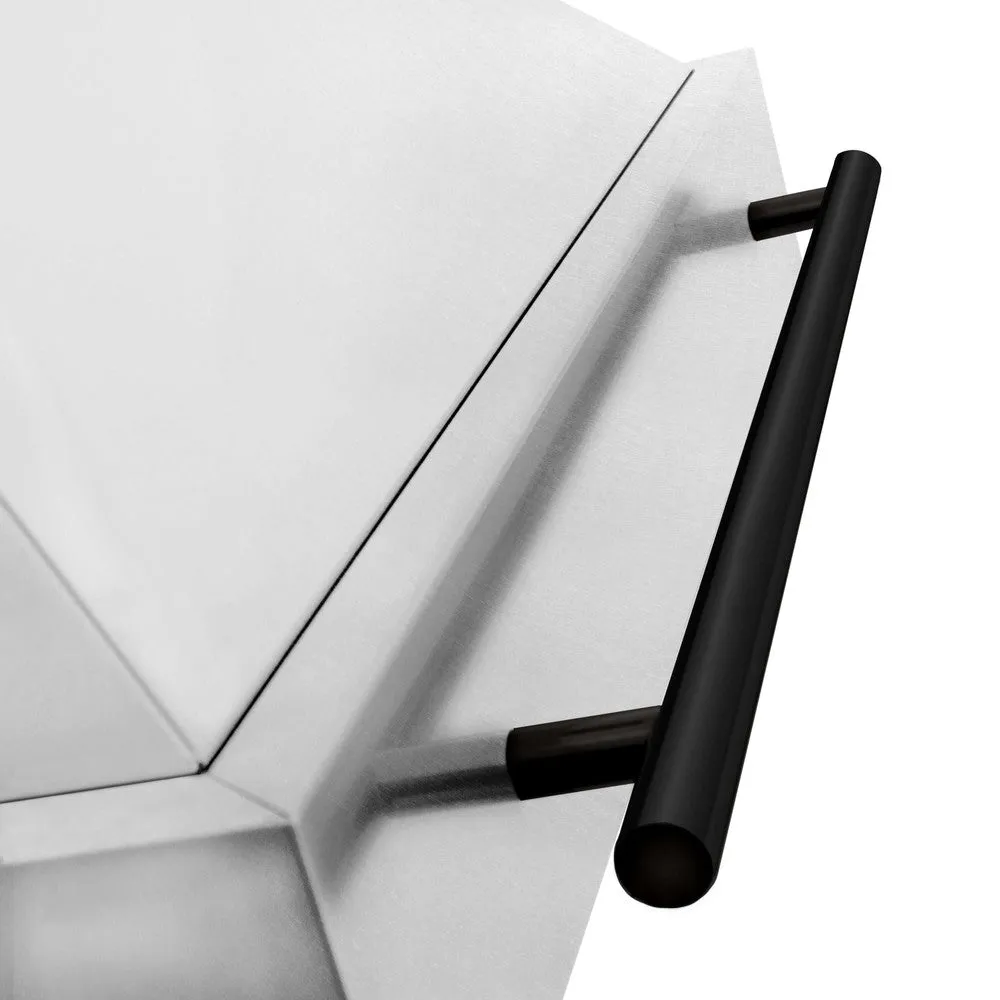 ZLINE Autograph Edition 48 in. Satin Stainless Steel Wall Mount Range Hood with Accent Handle (8654SNZ-48)