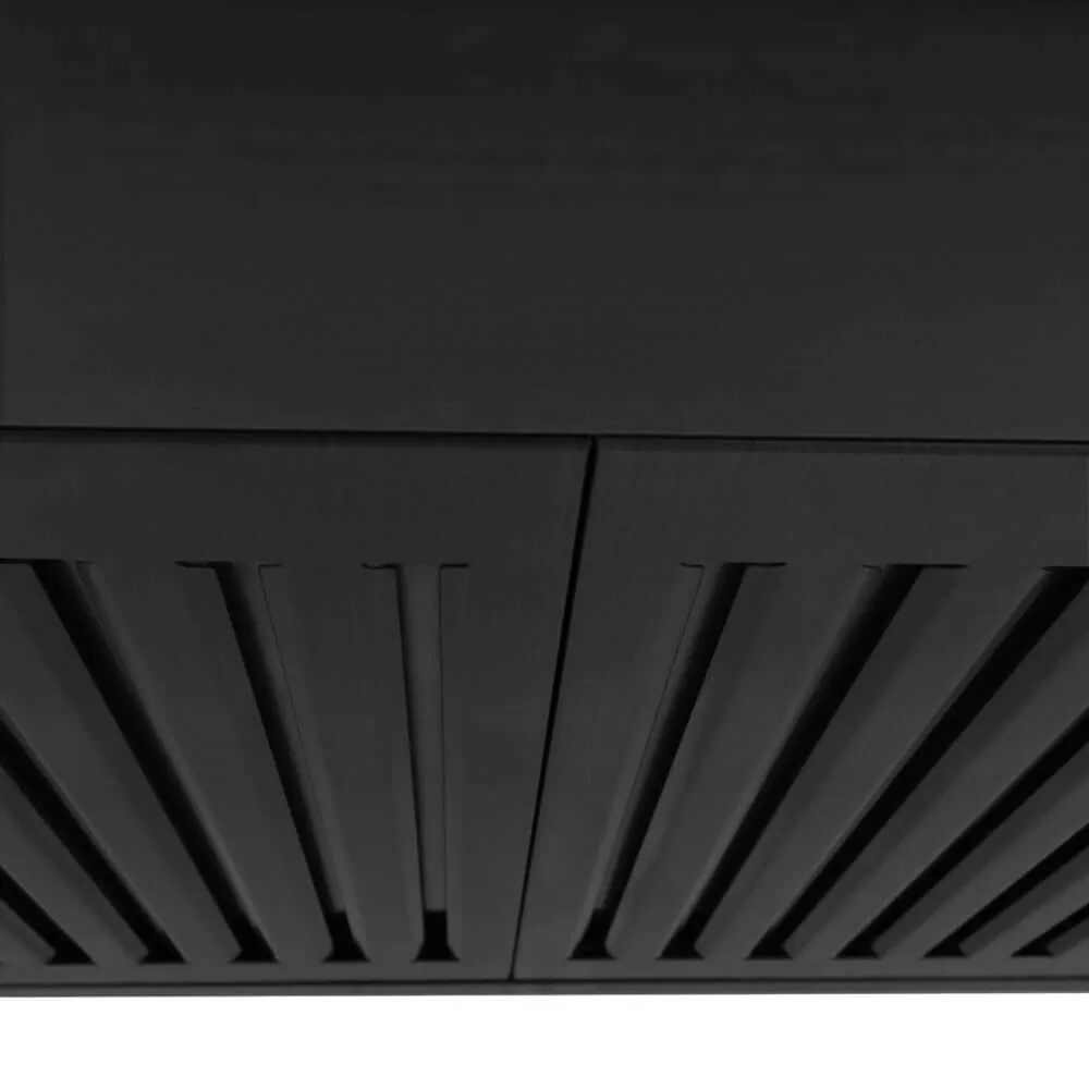 ZLINE Convertible Vent Wall Mount Range Hood in Black Stainless Steel (BSKBN)