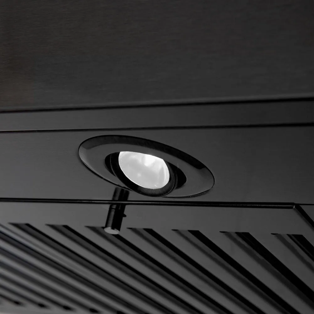 ZLINE Convertible Vent Wall Mount Range Hood in Black Stainless Steel (BSKEN)