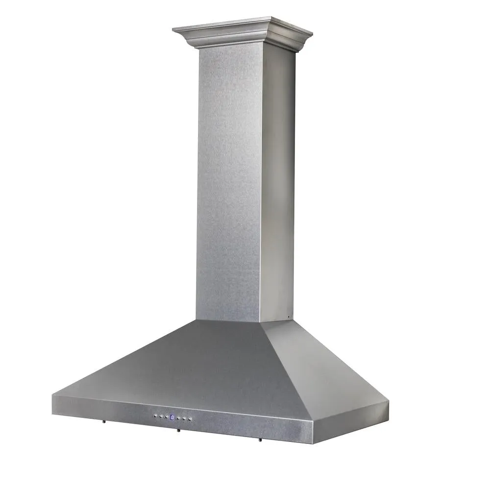 ZLINE Convertible Vent Wall Mount Range Hood in Satin Stainless Steel with Size Options (8KL3S)