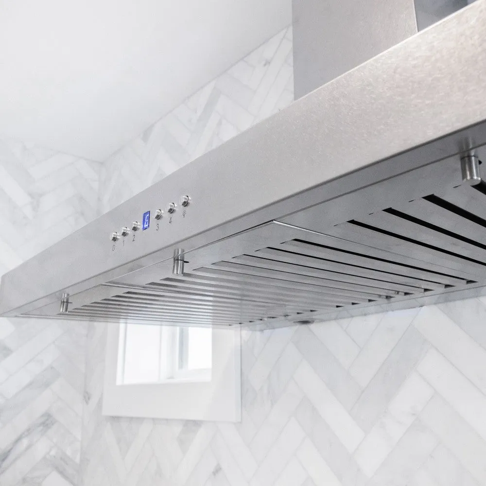 ZLINE Convertible Vent Wall Mount Range Hood in Satin Stainless Steel with Size Options (8KL3S)
