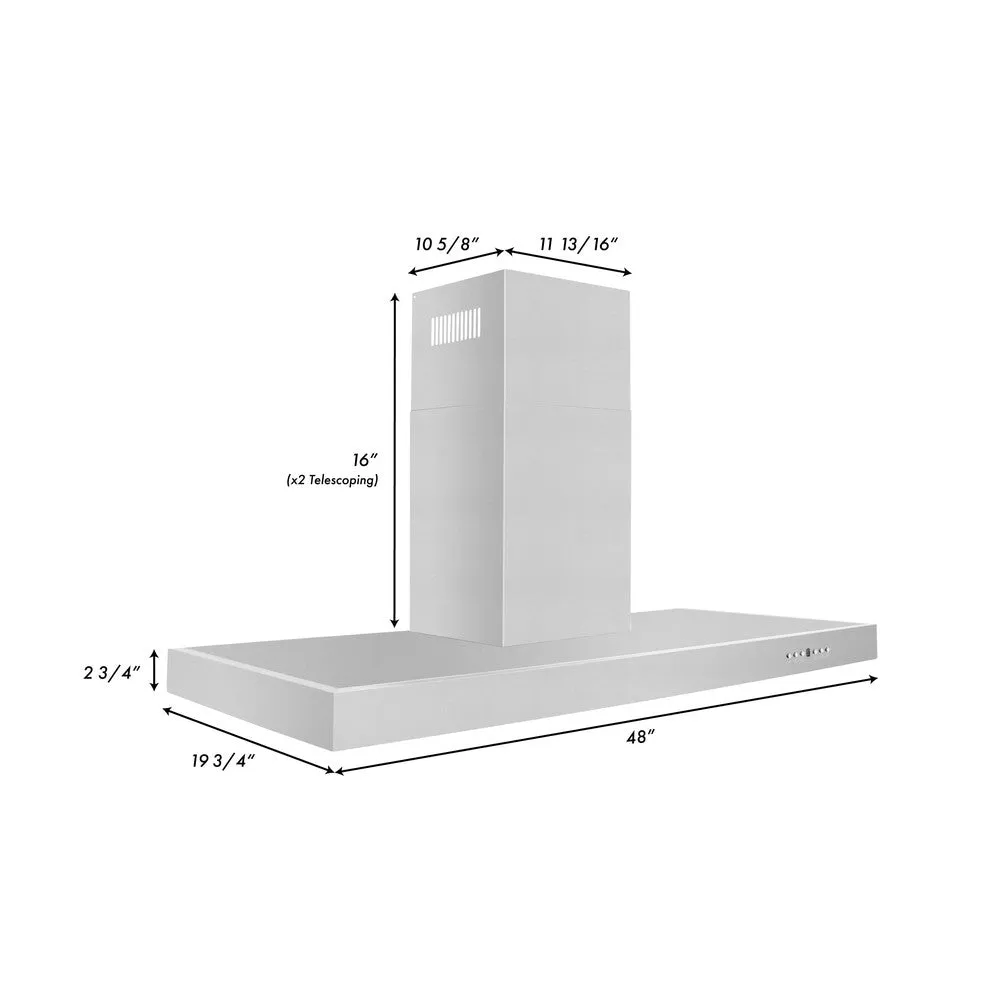 ZLINE Convertible Vent Wall Mount Range Hood in Stainless Steel (KE)