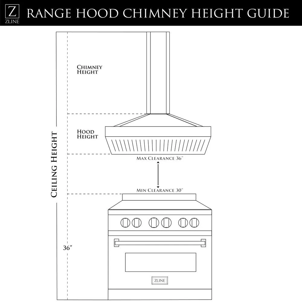 ZLINE Designer Series Ducted Wall Mount Range Hood in Satin Stainless Steel with Mirror Accents and Size Options (655MR)