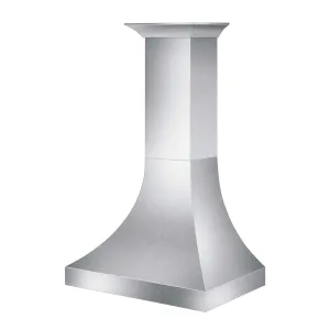 ZLINE Designer Series Satin Stainless Steel Ducted Wall Range Hood with Size Options (8632S)