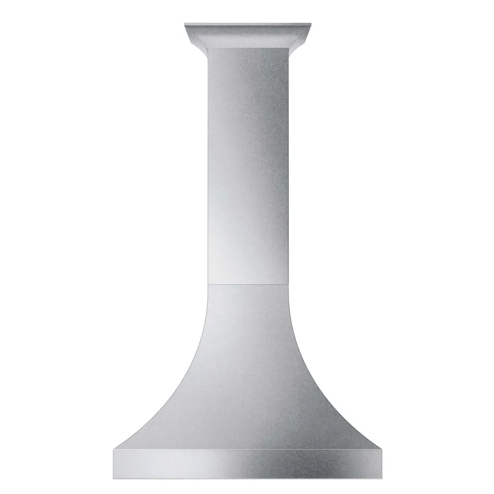 ZLINE Designer Series Satin Stainless Steel Ducted Wall Range Hood with Size Options (8632S)